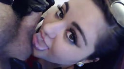 J titted Ms Diaz with rubber glove for handjob cumshot