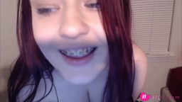 Curvaceous teen Ana with small tits and sexy voice