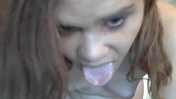 Sexy eighteen year old Hannah with small tits masturbates