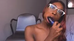 Blowjob queen Black Pearl. Well, here's your ideal throat.