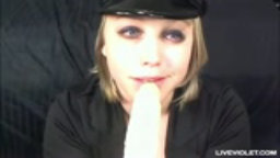 Young playful cop Lil loves her roleplay games