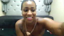 Oiled chocolate babe Tiff shakes her perfect ass